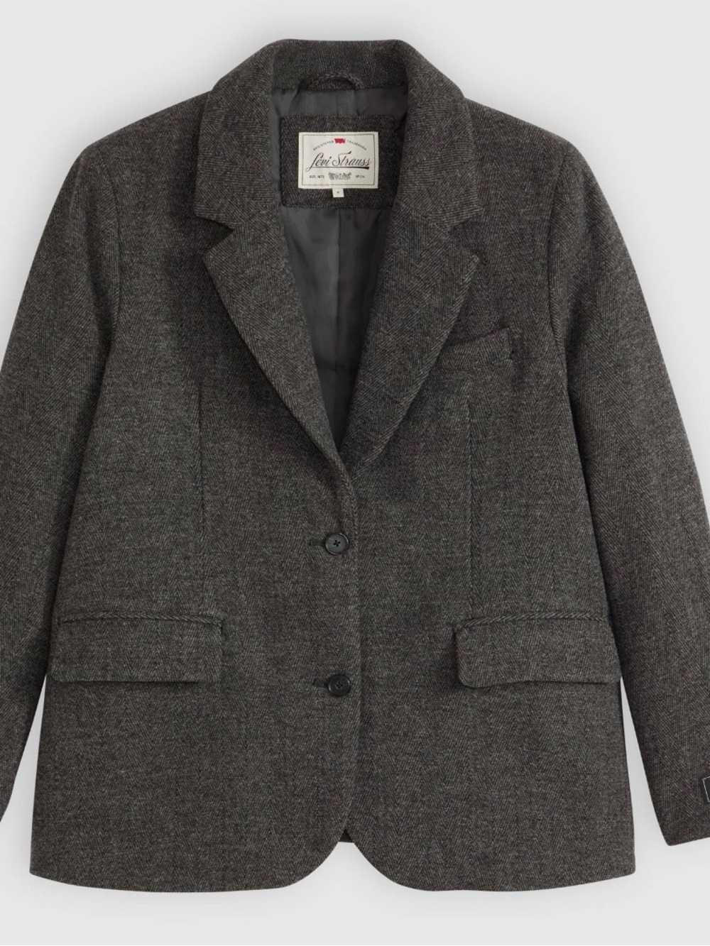 Women’s Charcoal Gray Tailored Blazer